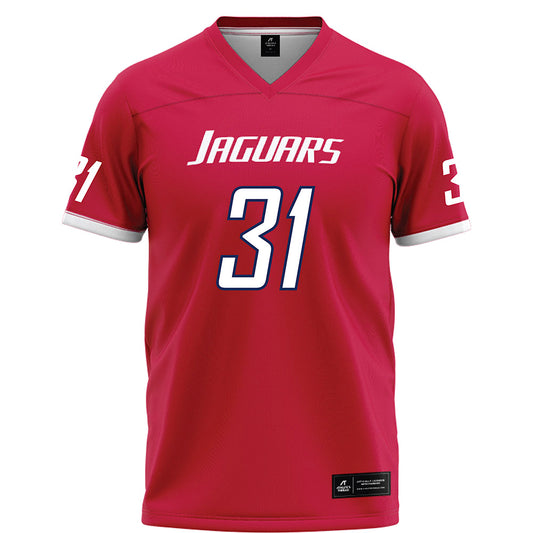 South Alabama - NCAA Football : Mike Harris - Red Football Jersey-0