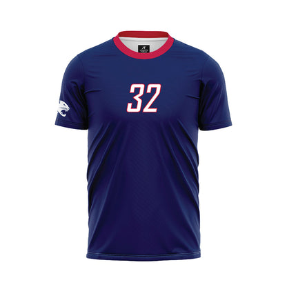 South Alabama - NCAA Women's Soccer : Zamiyah Hill - Blue Soccer Jersey-0