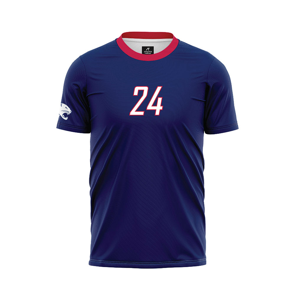 South Alabama - NCAA Women's Soccer : Larkin Wilson - Blue Soccer Jersey-0