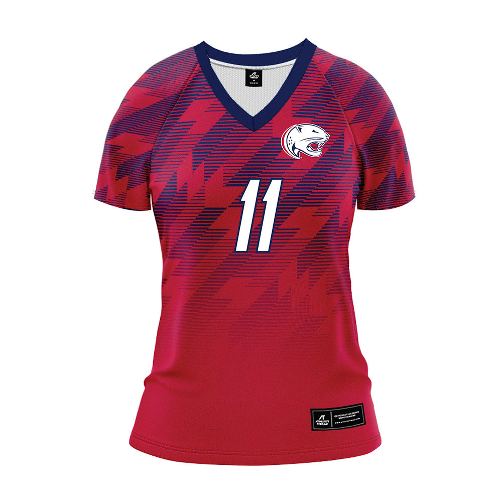 South Alabama - NCAA Women's Soccer : Ava Matherne - Red Volleyball Jersey-0
