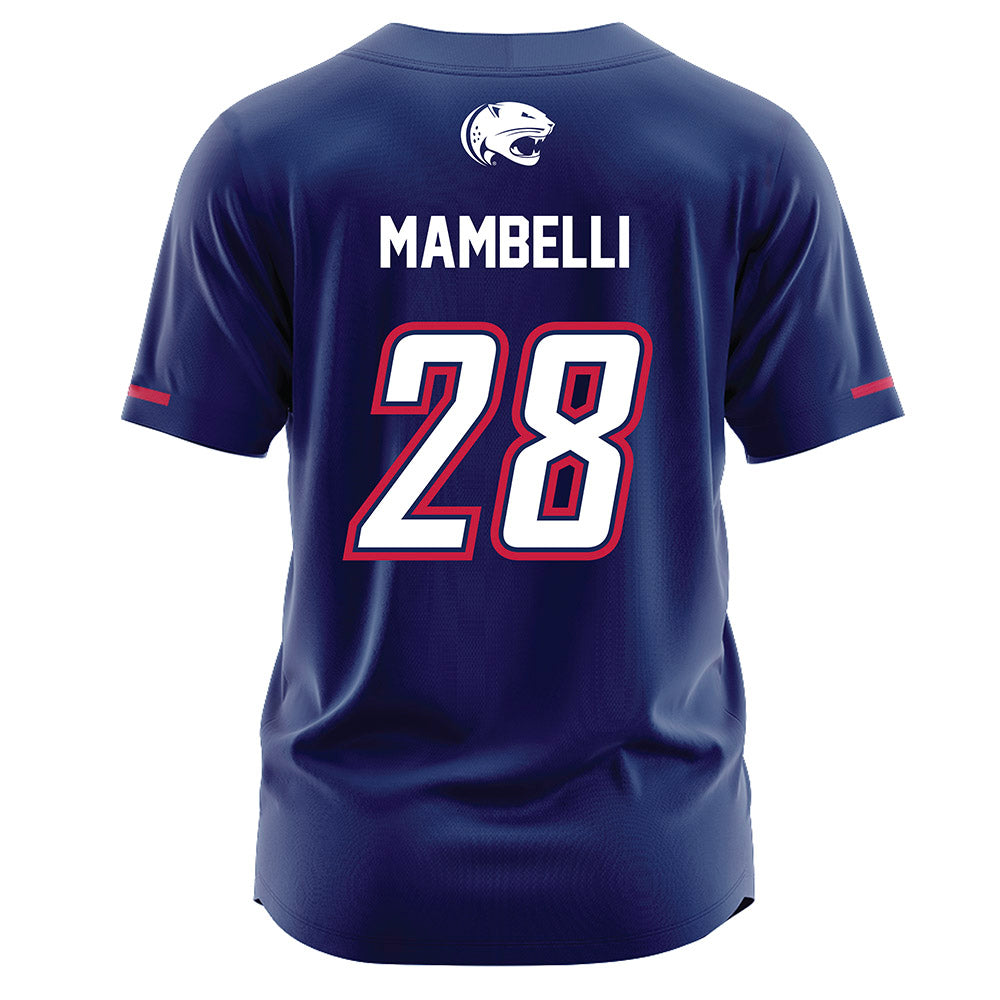 South Alabama - NCAA Softball : Virginia Mambelli - Blue Jersey-1