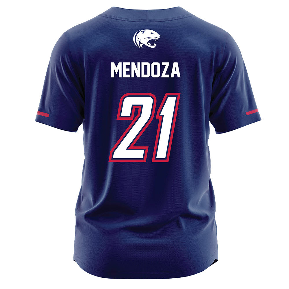 South Alabama - NCAA Softball : Sophia Mendoza - Blue Jersey-1