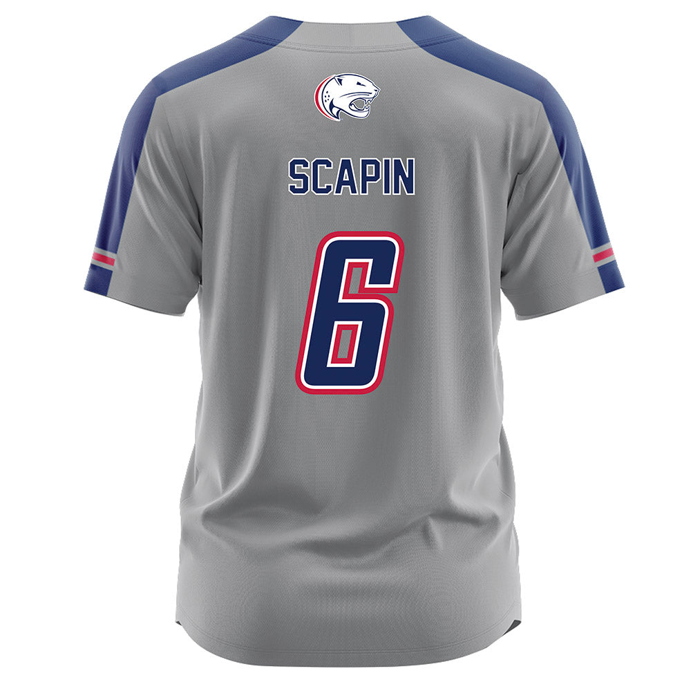 South Alabama - NCAA Softball : Sydney Scapin - Grey Jersey-1