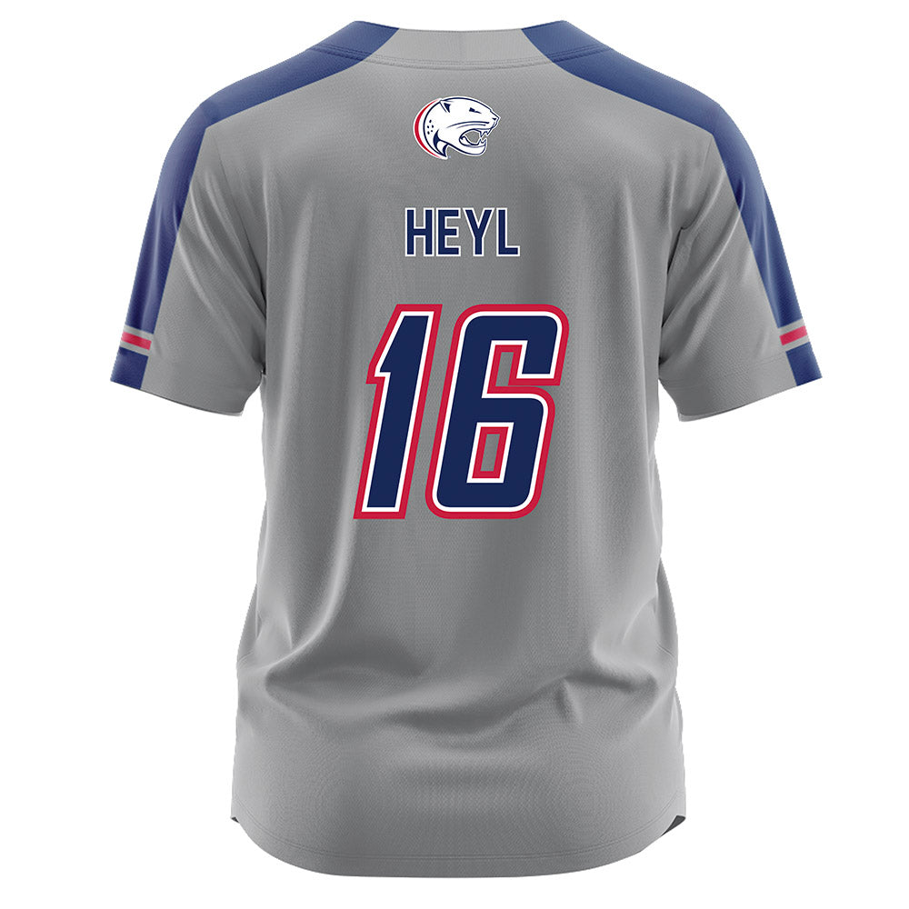 South Alabama - NCAA Softball : Cailyn Heyl - Grey Jersey-1