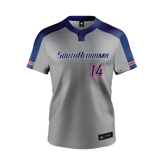 South Alabama - NCAA Softball : Ashleia Coble - Grey Jersey-0