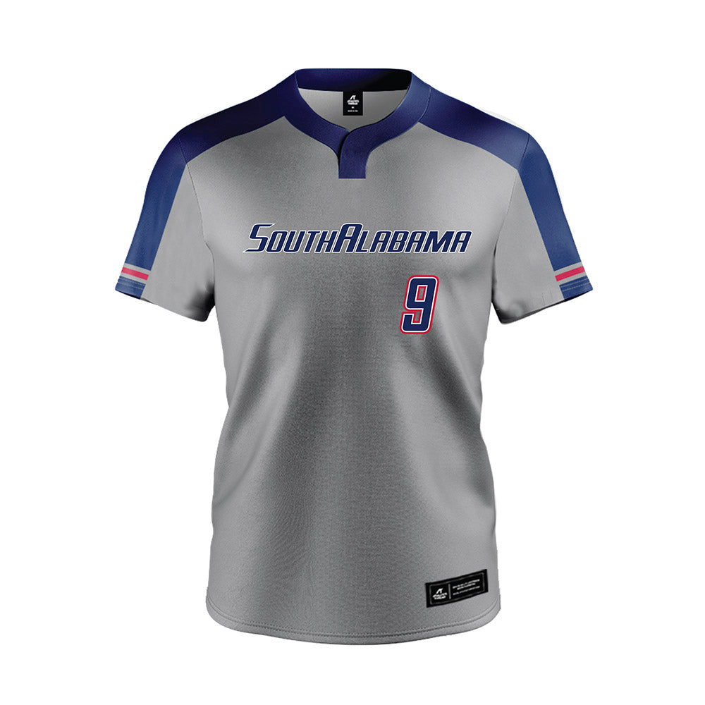 South Alabama - NCAA Softball : Gracie Dees - Grey Jersey-0