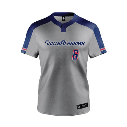 South Alabama - NCAA Softball : Sydney Scapin - Grey Jersey-0