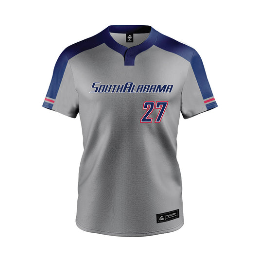 South Alabama - NCAA Softball : Brea Holley - Grey Jersey-0