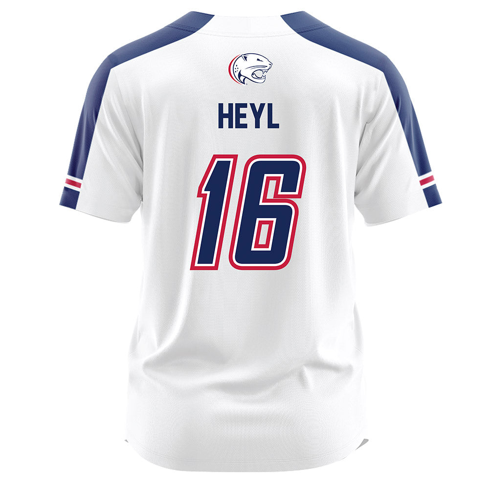 South Alabama - NCAA Softball : Cailyn Heyl - White Jersey-1