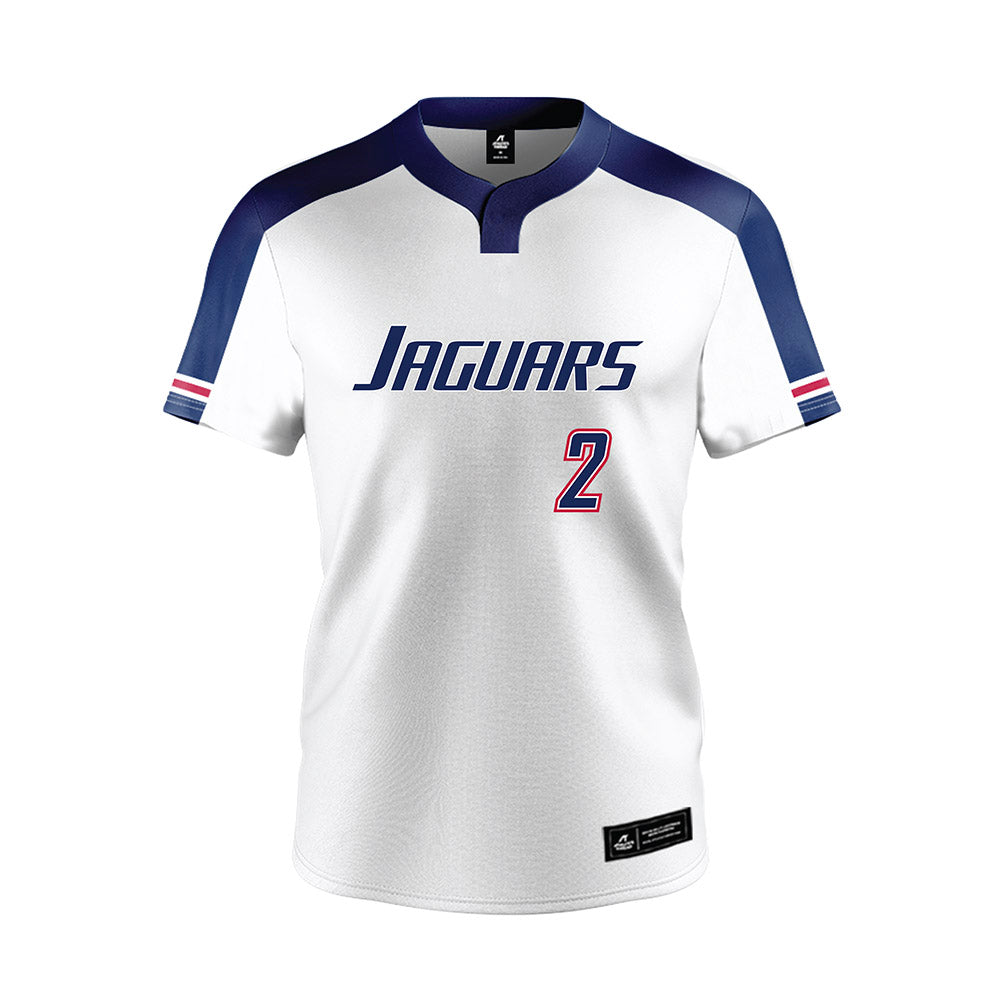 South Alabama - NCAA Softball : Ansleigh Smith - White Jersey-0