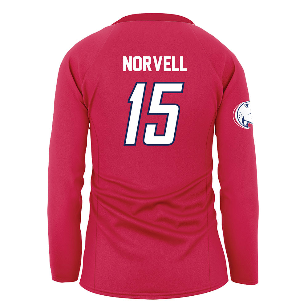 South Alabama - NCAA Women's Volleyball : Halle Norvell - Red Volleyball Jersey-1