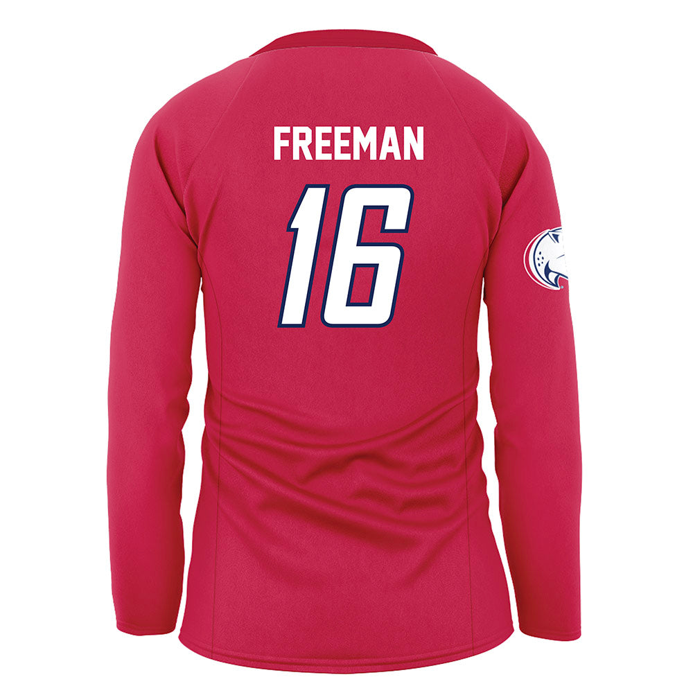 South Alabama - NCAA Women's Volleyball : Alivia Freeman - Red Volleyball Jersey-1