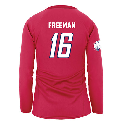 South Alabama - NCAA Women's Volleyball : Alivia Freeman - Red Volleyball Jersey-1