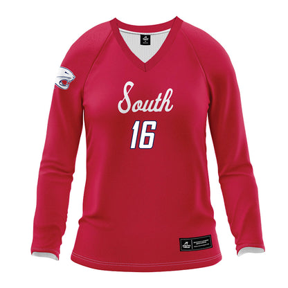 South Alabama - NCAA Women's Volleyball : Alivia Freeman - Red Volleyball Jersey-0