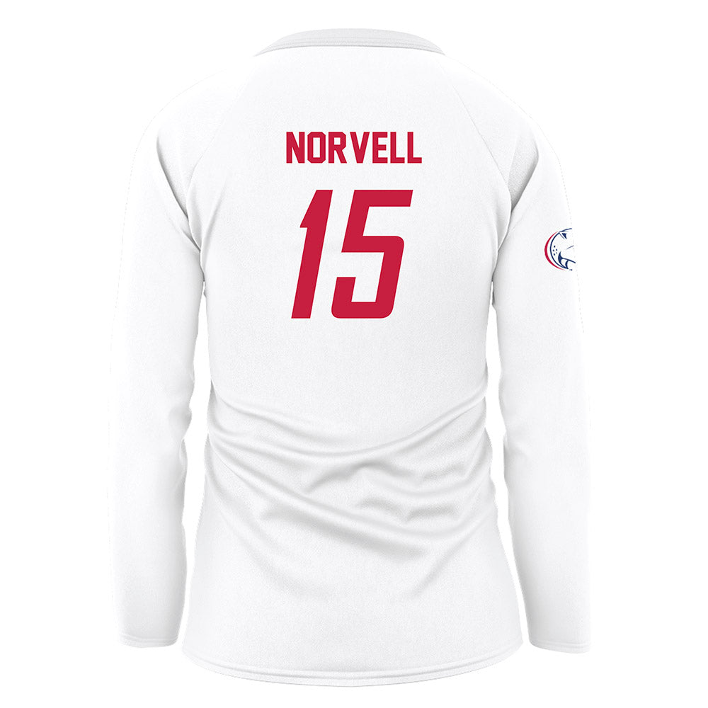 South Alabama - NCAA Women's Volleyball : Halle Norvell - White Volleyball Jersey-1