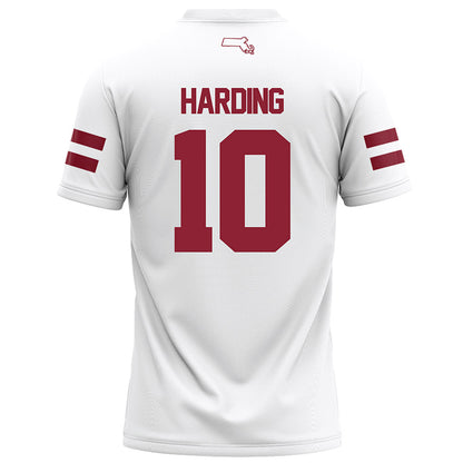 UMass - NCAA Football : T.Y. Harding - White Football Jersey-1