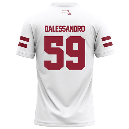 UMass - NCAA Football : Nick Dalessandro - White Football Jersey-1