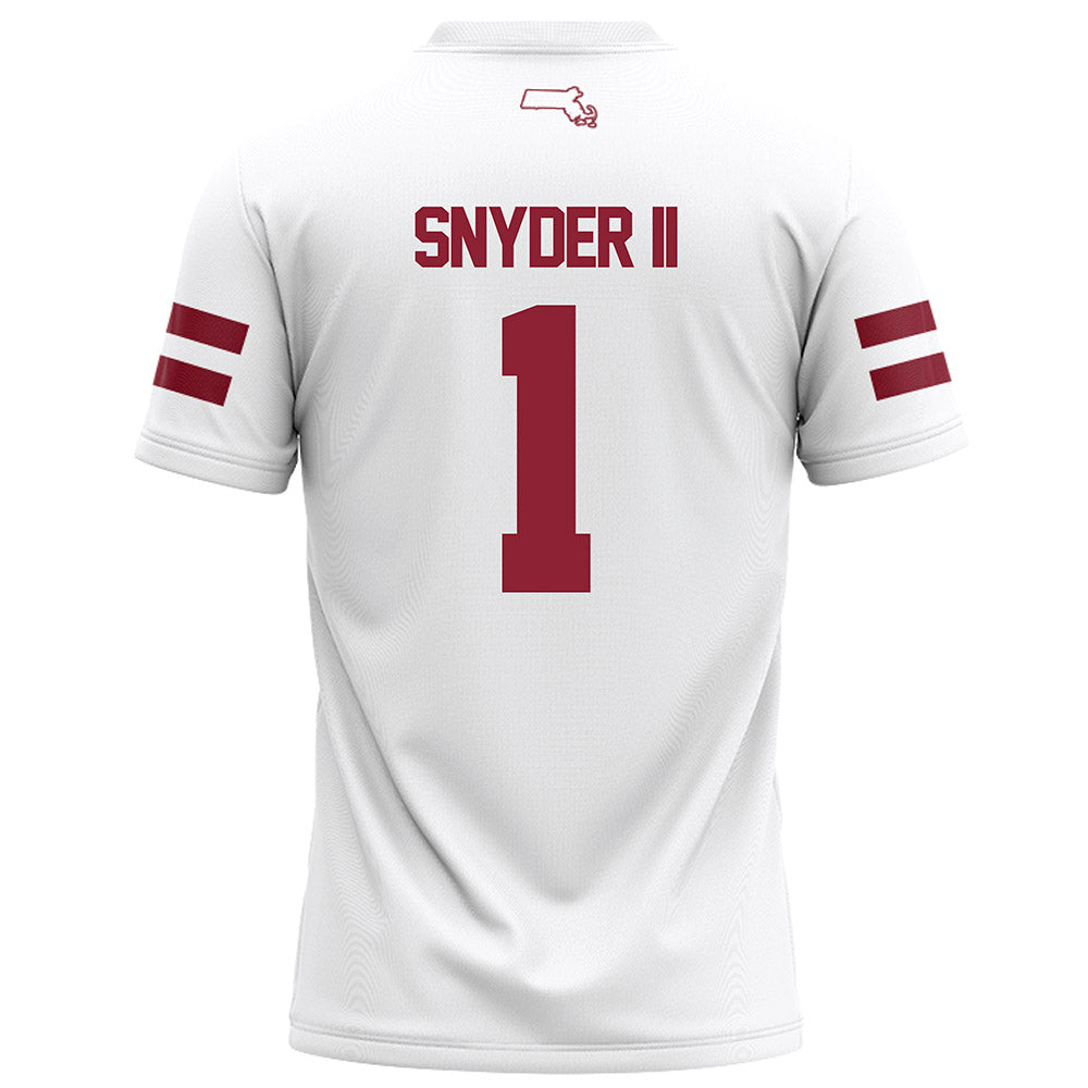 UMass - NCAA Football : Dd Snyder II - White Football Jersey-1
