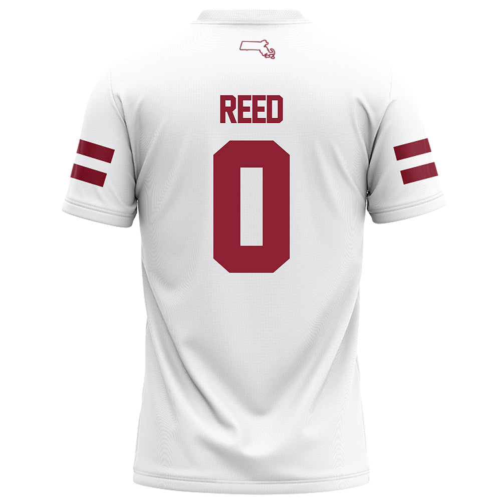 UMass - NCAA Football : Isaiah Reed - White Football Jersey-1