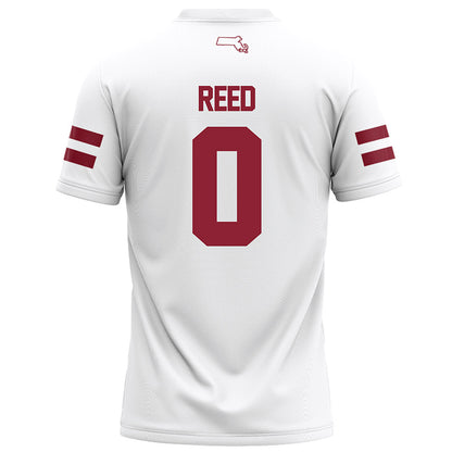 UMass - NCAA Football : Isaiah Reed - White Football Jersey-1