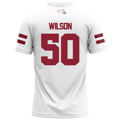 UMass - NCAA Football : Gavin Wilson - White Football Jersey-1