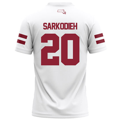 UMass - NCAA Football : Keith Sarkodieh - White Football Jersey-1