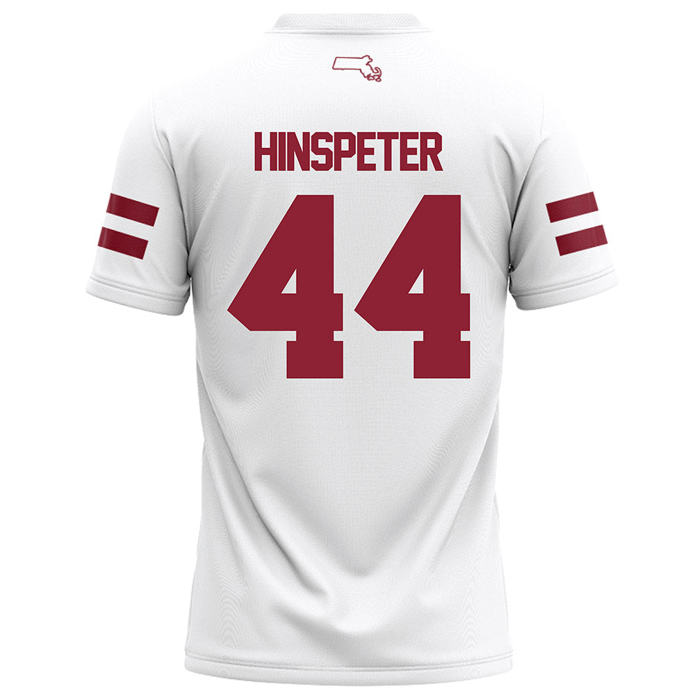 UMass - NCAA Football : Timmy Hinspeter - White Football Jersey-1