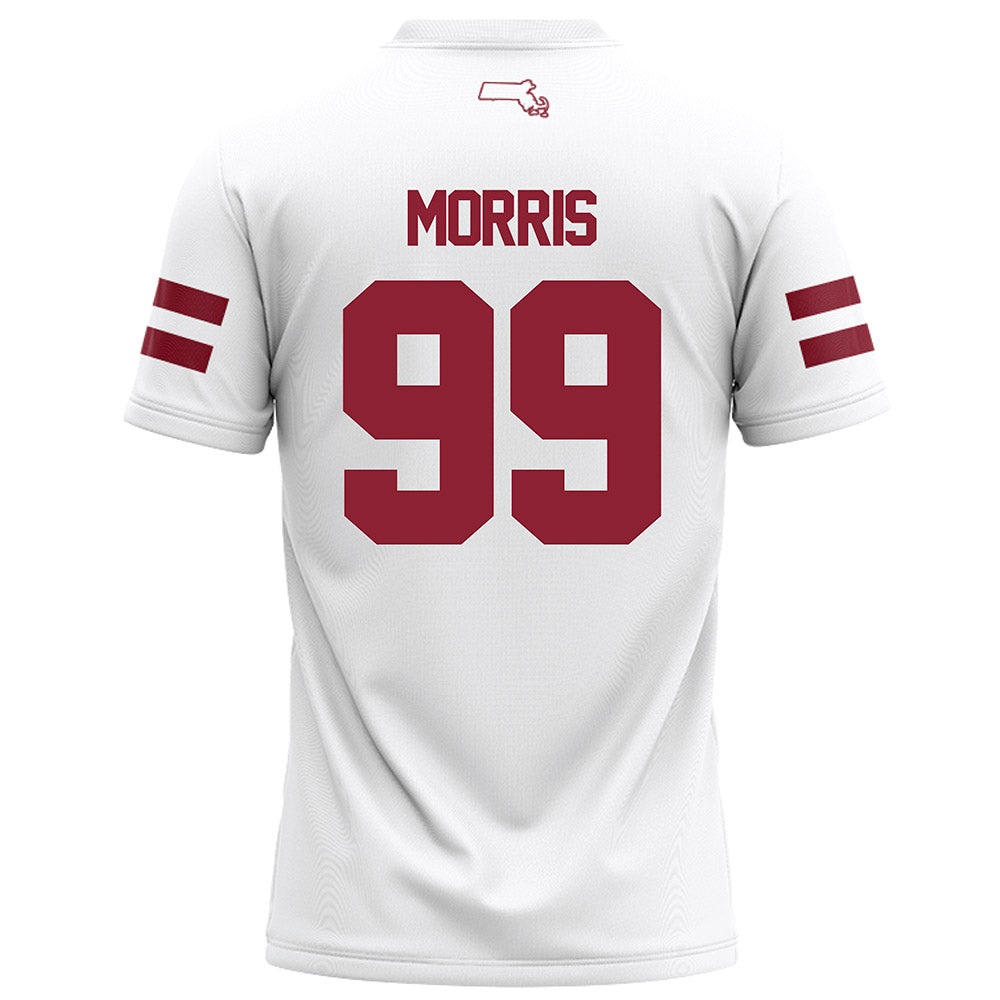 UMass - NCAA Football : Derek Morris - White Football Jersey-1