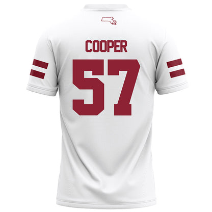 UMass - NCAA Football : Garrett Cooper - White Football Jersey-1