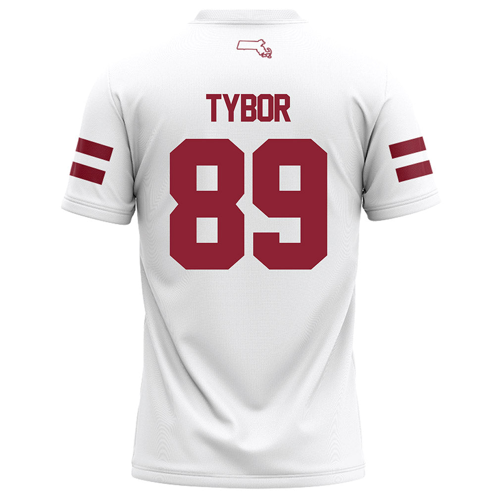 UMass - NCAA Football : Matthew Tybor - White Football Jersey-1