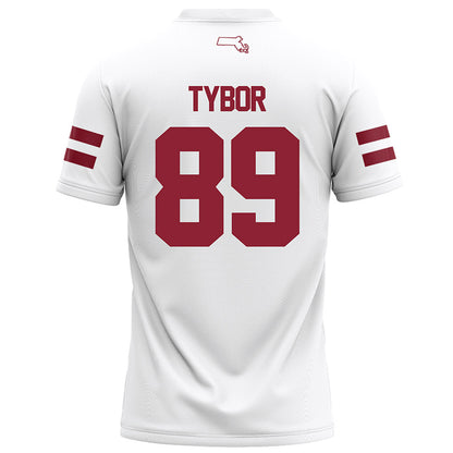 UMass - NCAA Football : Matthew Tybor - White Football Jersey-1