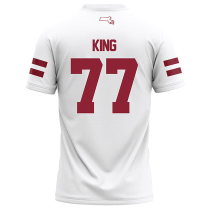 UMass - NCAA Football : Jaxon King - White Football Jersey