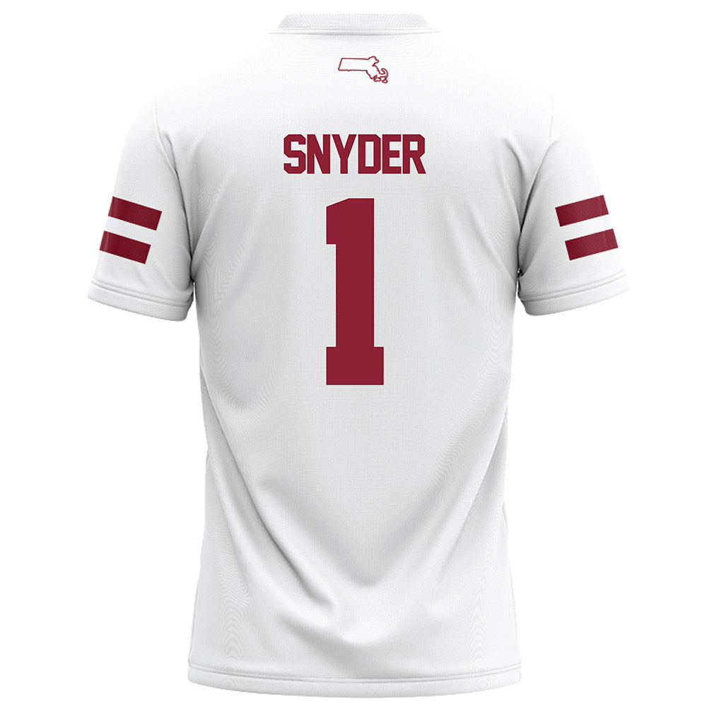 UMass - NCAA Football : DD Snyder - White Football Jersey-1