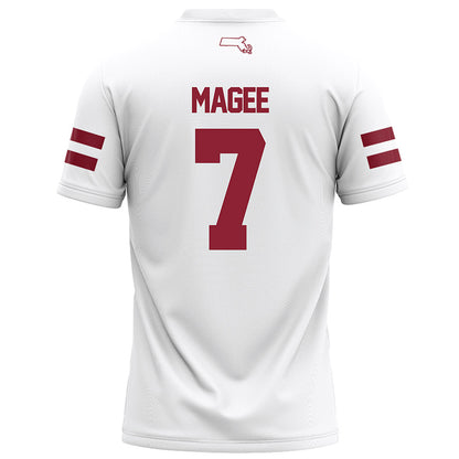 UMass - NCAA Football : TJ Magee - White Football Jersey-1