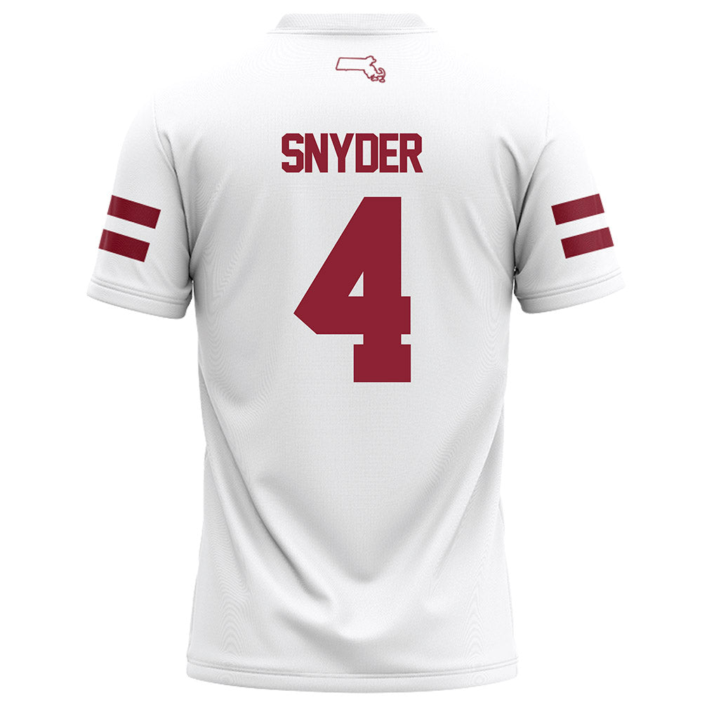 UMass - NCAA Football : DD Snyder - White Football Jersey-1