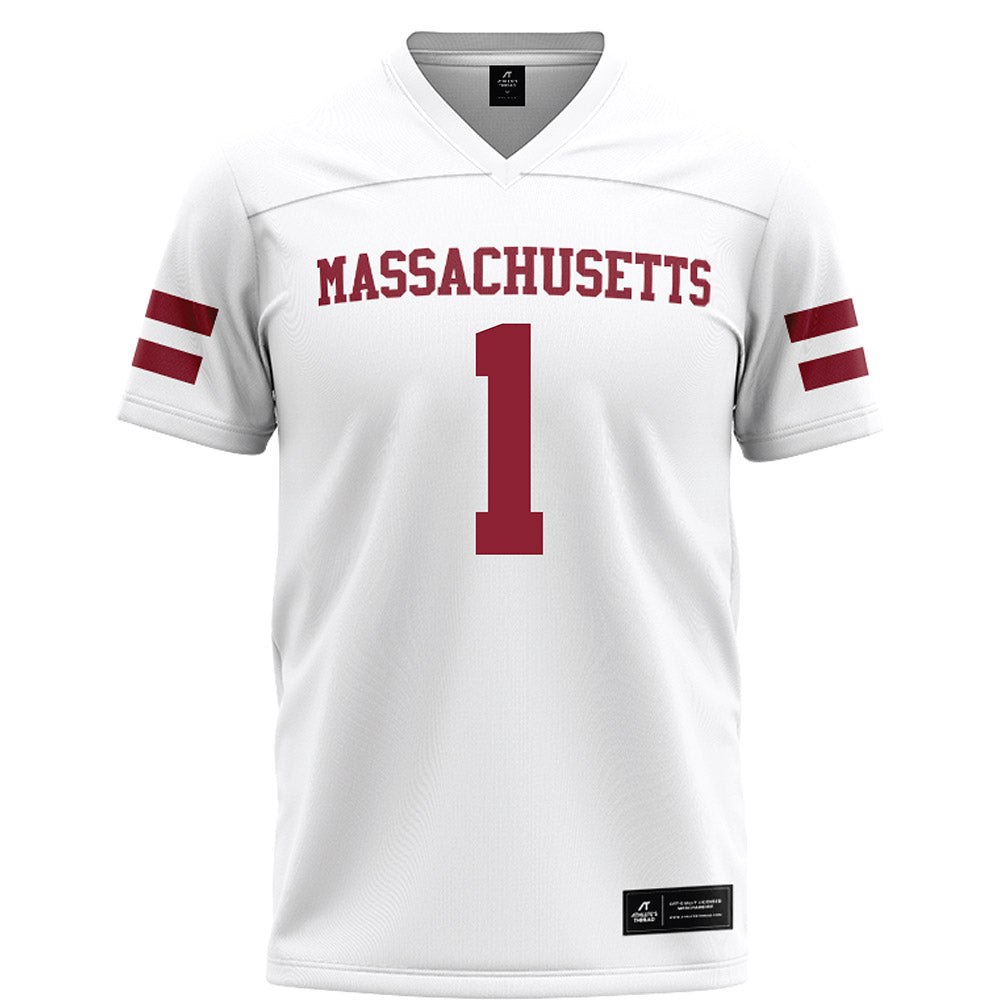 UMass - NCAA Football : DD Snyder - White Football Jersey-0