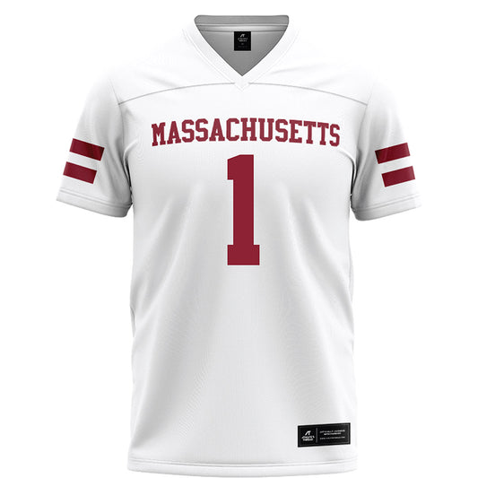 UMass - NCAA Football : DD Snyder - White Football Jersey-0