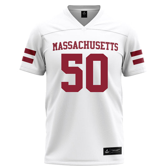 UMass - NCAA Football : Gavin Wilson - White Football Jersey-0