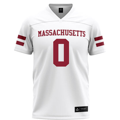 UMass - NCAA Football : Jordan Washington - White Football Jersey-0