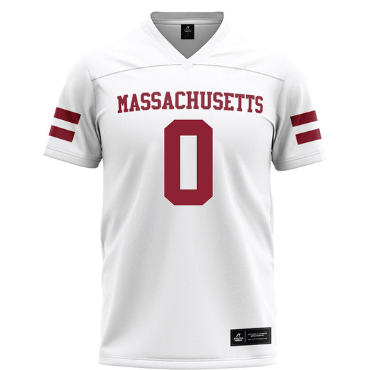 UMass - NCAA Football : Jordan Washington - White Football Jersey-0