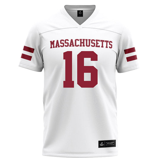 UMass - NCAA Football : Kendric Council - White Football Jersey-0