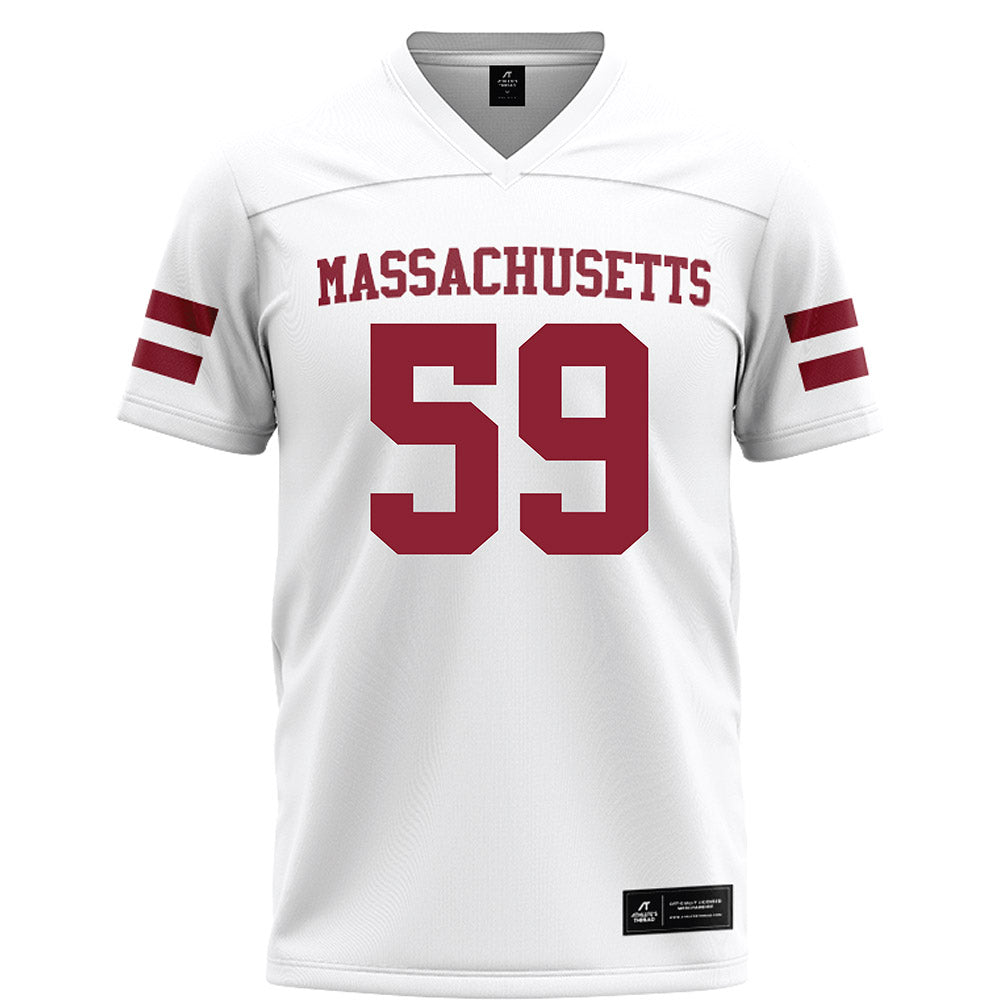 UMass - NCAA Football : Nick Dalessandro - White Football Jersey-0