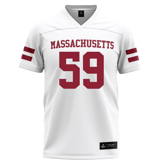 UMass - NCAA Football : Nick Dalessandro - White Football Jersey-0