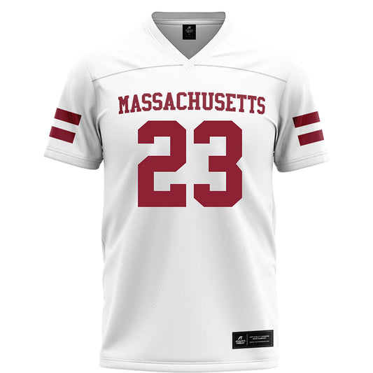 UMass - NCAA Football : JC Clark - White Football Jersey-0