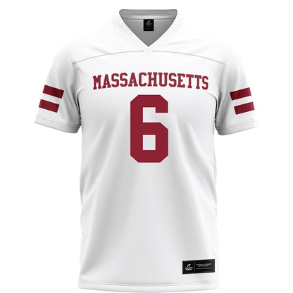 UMass - NCAA Football : Joshua Iseah - White Football Jersey-0