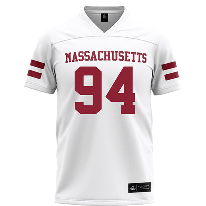 UMass - NCAA Football : Colin Reynolds - White Football Jersey-0