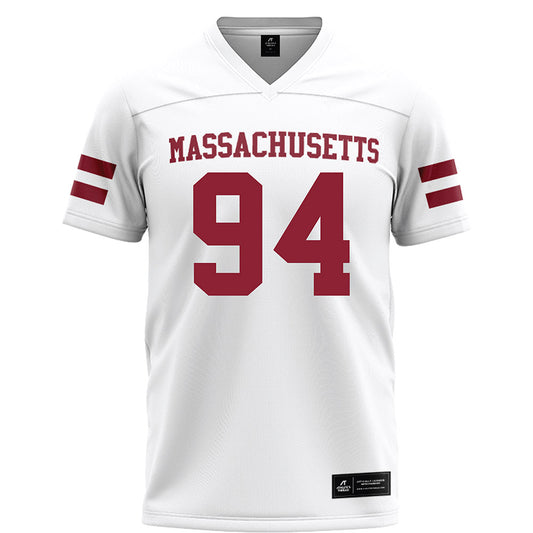 UMass - NCAA Football : Colin Reynolds - White Football Jersey-0