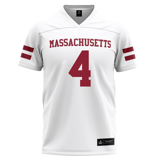 UMass - NCAA Football : Chris Stanley - White Football Jersey-0