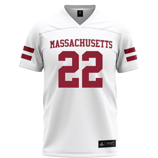 UMass - NCAA Football : Jahmad Harmon - White Football Jersey-0