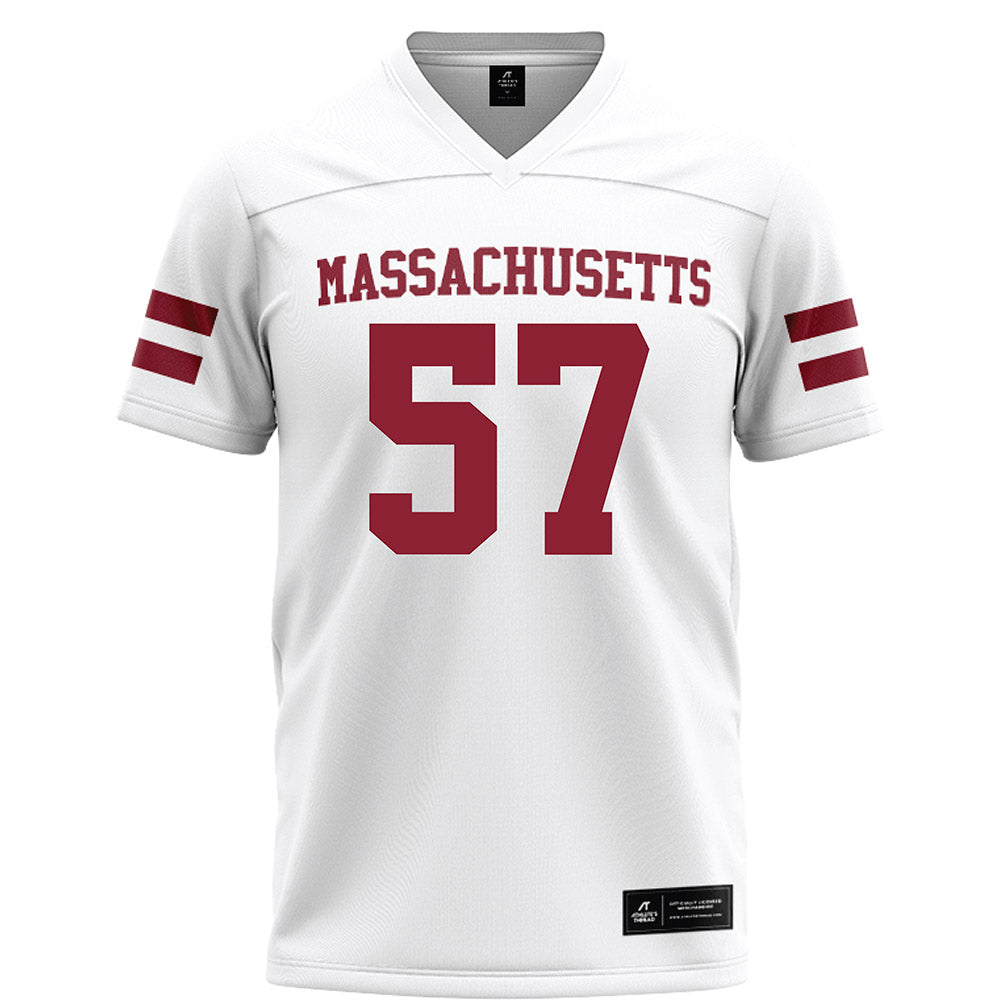 UMass - NCAA Football : Garrett Cooper - White Football Jersey-0